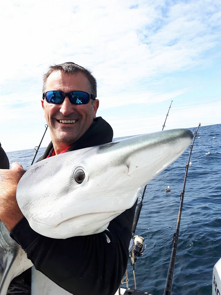 Jon Patten 85lb blue shark