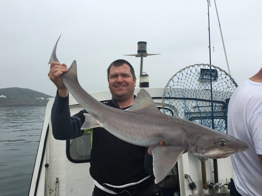 Andrew Atkinson with a smoothound of 15lb 1oz