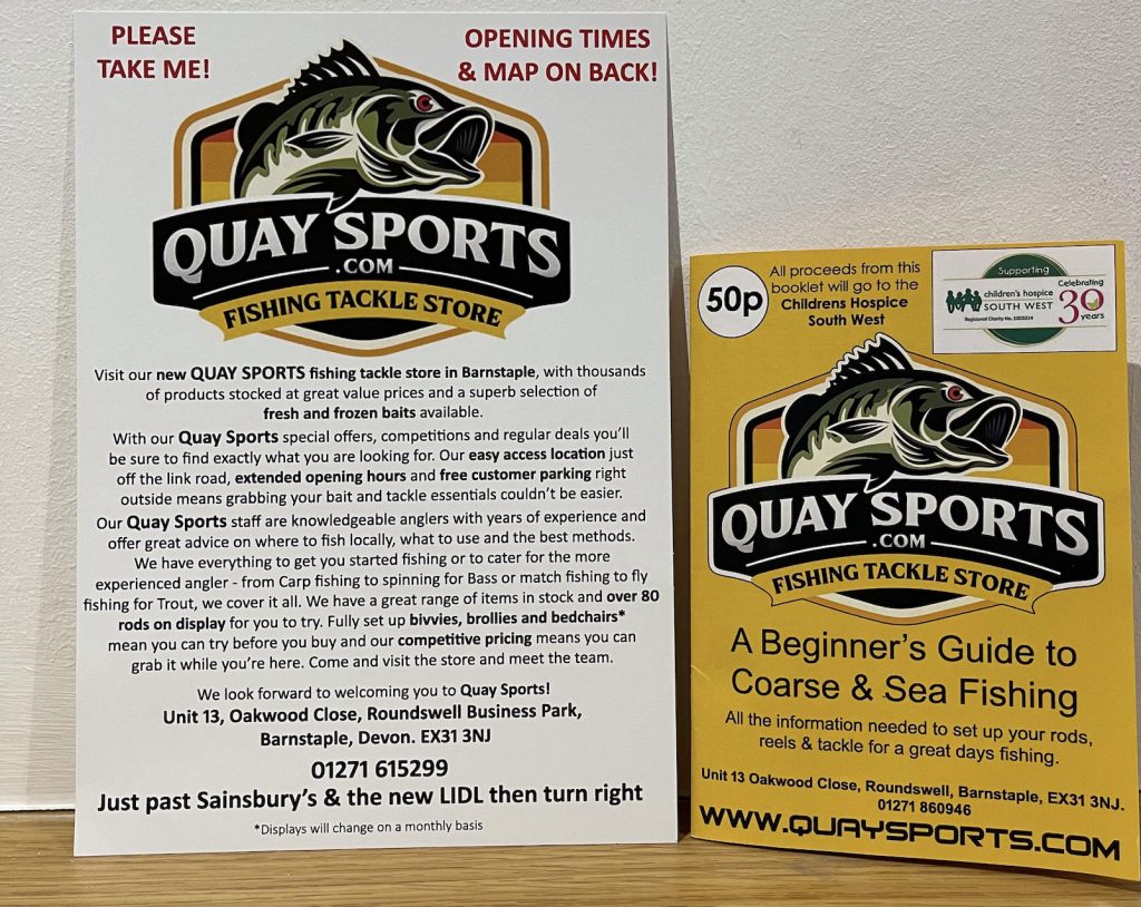 New Fishing Tackle Store for Barnstaple Quay Sports North Devon