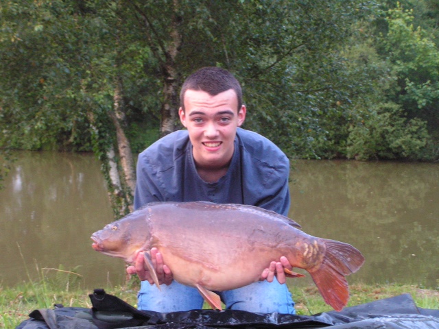 Brandon with an 18lb mirror