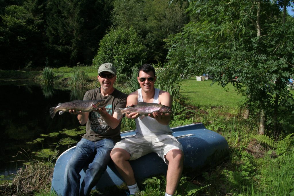 James Thomas and myself with our catch.