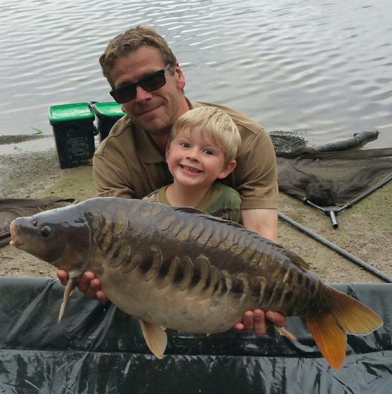 Four Year Old Ned Grinney and his Dad